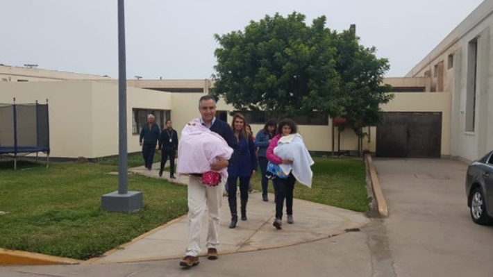 Matrimonio chileno dejado en libertad en Per&uacute; se reuni&oacute; este domingo con sus hijos