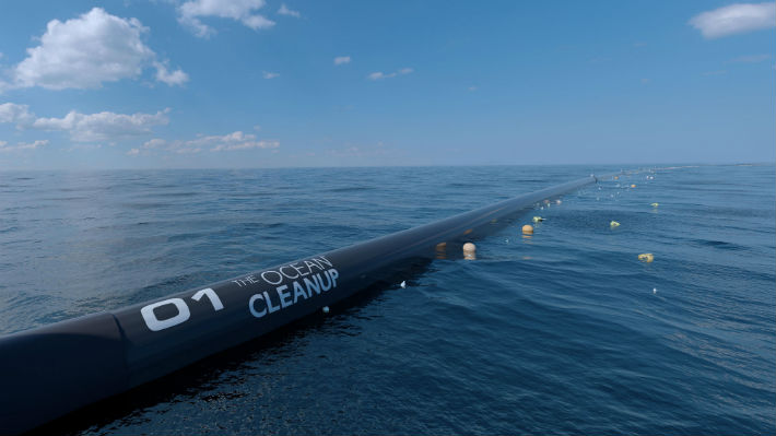 El proyecto para "limpiar el Pacífico" continúa en sus pruebas iniciales para comenzar a recoger el plástico