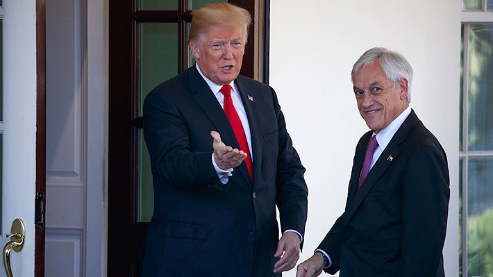 Trump recibe a Piñera en la Casa Blanca: Se estima que reunión durará una hora