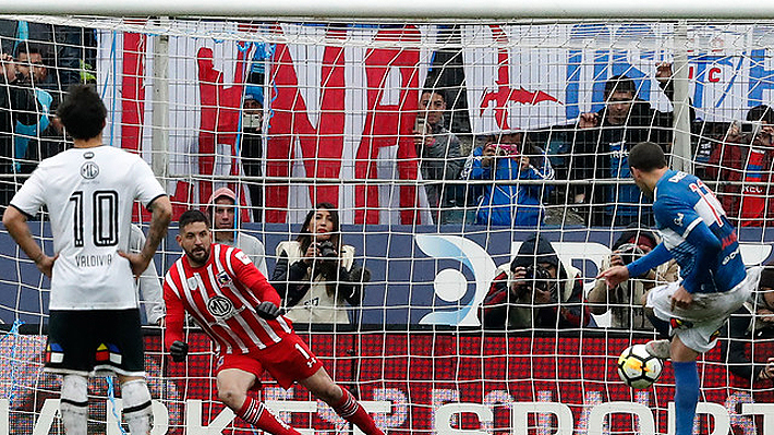 Mira el claro penal de Zaldivia contra Sáez y el gol que marcó Luciano Aued para la UC