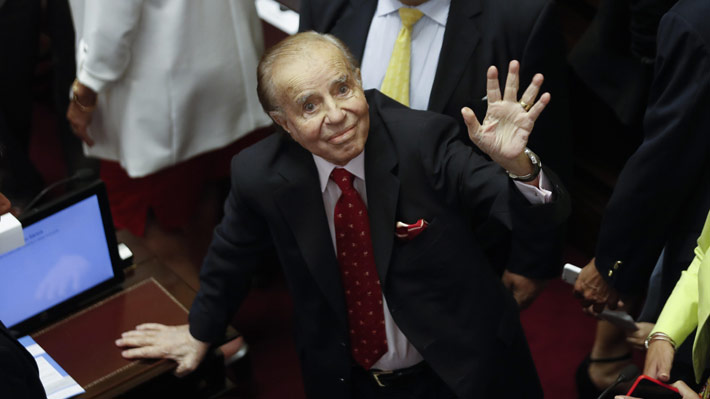 Justicia argentina absuelve a ex Presidente Menem en caso de contrabando de armas