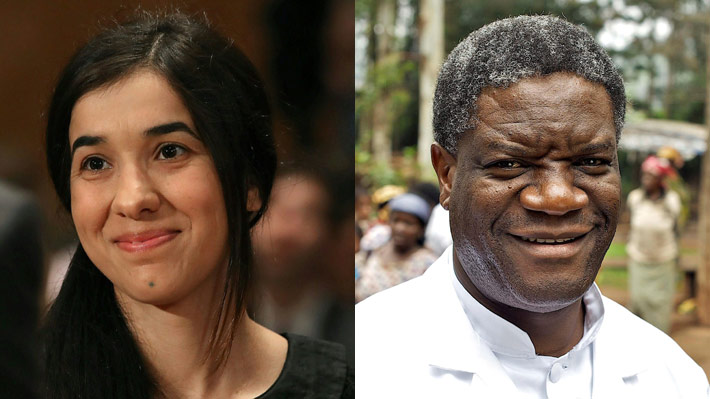 Ella fue esclava del EI y él "repara" a víctimas de violación: Quiénes son los ganadores del Nobel de la Paz 2018