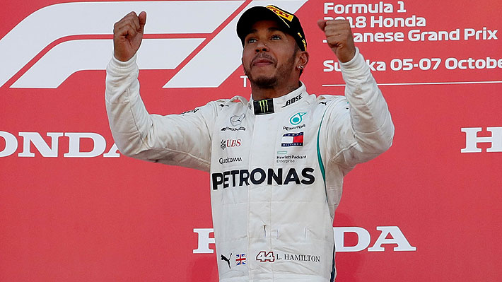 Fórmula Uno: Lewis Hamilton gana Gran Premio de Japón y queda ad portas de su quinto título