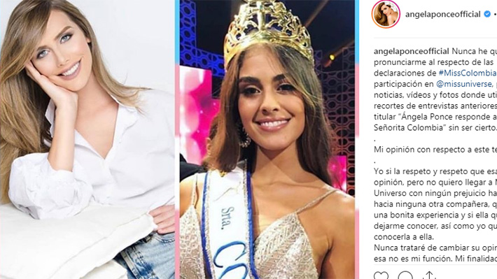 Miss España, la candidata trans en Miss Universo, responde a Miss Colombia: "Nunca trataré de cambiar su opinión"