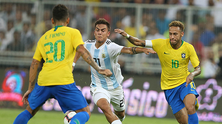 Con un gol en la agonía, Brasil vence a Argentina en un partido que tuvo poco de amistoso