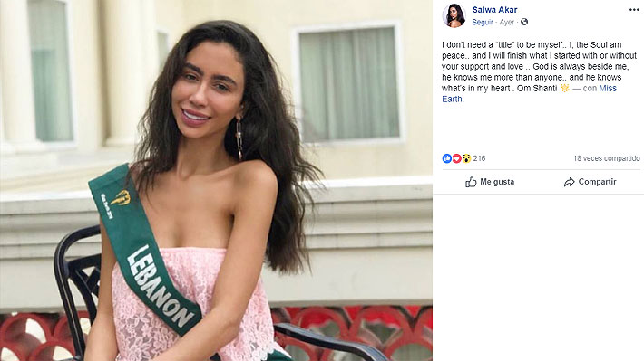 Miss Líbano es obligada a retirarse de concurso de belleza por aparecer en una foto con la representante de Israel