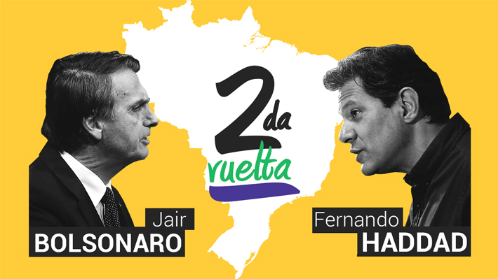 Bolsonaro vs. Haddad: El frente a frente de los dos aspirantes a la Presidencia de Brasil