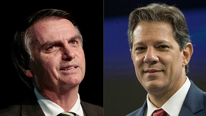 Bolsonaro asegura que Haddad sólo puede llegar al poder con fraude: "Por el voto no va a llegar"