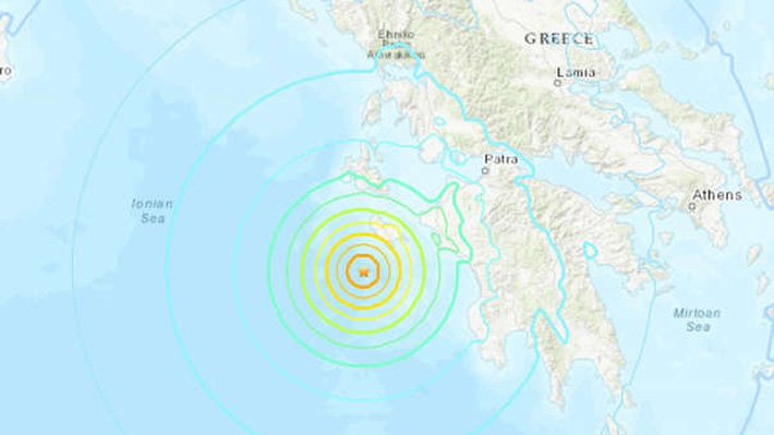 Sismo de magnitud 6,8 se registró en la isla griega de Zante en el mar Jónico
