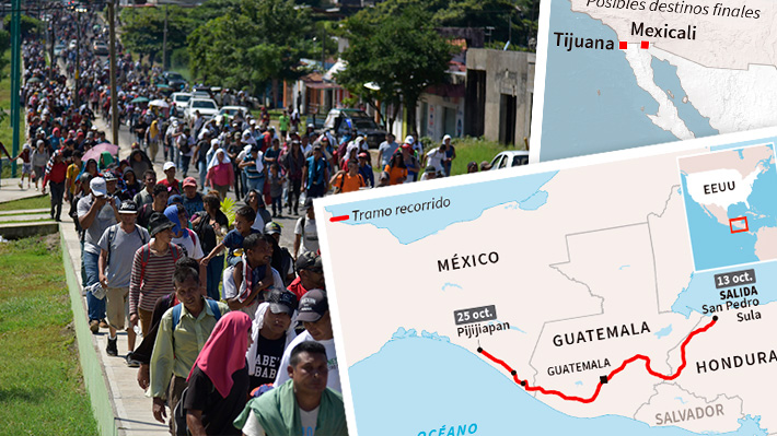 Cronología: Cómo ha sido el camino de la caravana migrante tras dos semanas de su inicio