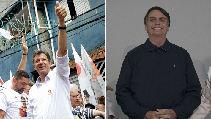 En la favela o en internet, Haddad y Bolsonaro juegan sus últimas cartas en Brasil