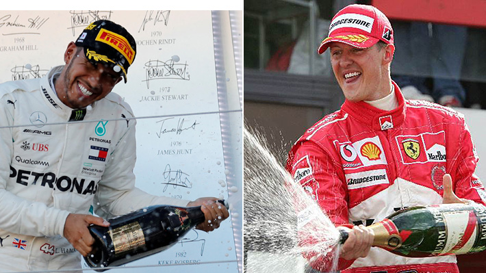 Los récords en que Hamilton ya superó a Schumacher y los que aún le quedan por romper de la leyenda alemana