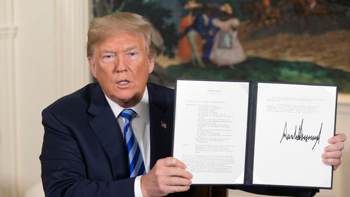 Donald Trump restablecerá desde este lunes todas las sanciones contra Irán
