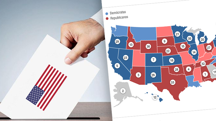 470 parlamentarios y 36 nuevos gobernadores: El mapa político de EE.UU. tras las elecciones