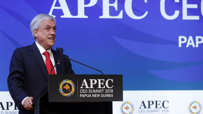 Piñera en APEC pide a EE.UU. y China que terminen con la guerra comercial: Daña a todo los países