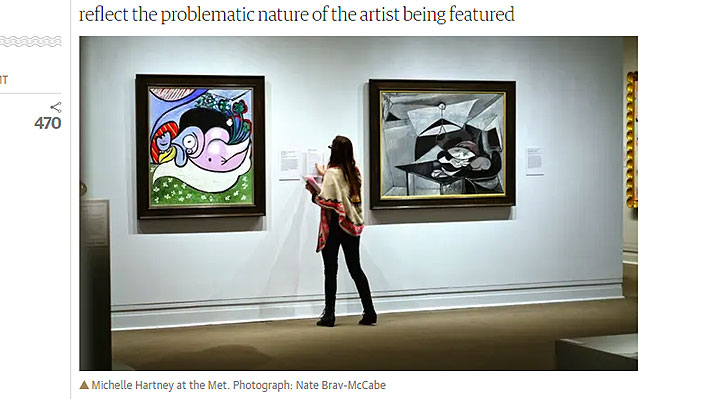 Artista cambia las descripciones de obras en museos para transparentar conductas incorrectas de sus autores