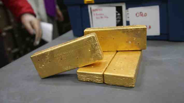 Tres lingotes de oro de 24 kilates fueron rematados en $226 millones en Iquique