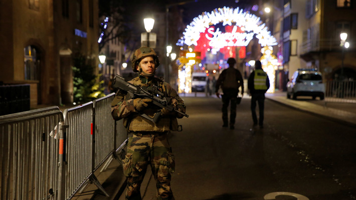 Tiroteo en ciudad francesa de Estrasburgo deja al menos un muerto y diez heridos