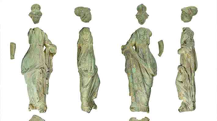 Encuentran estatua romana de 2.000 años de antigüedad en tina de margarina