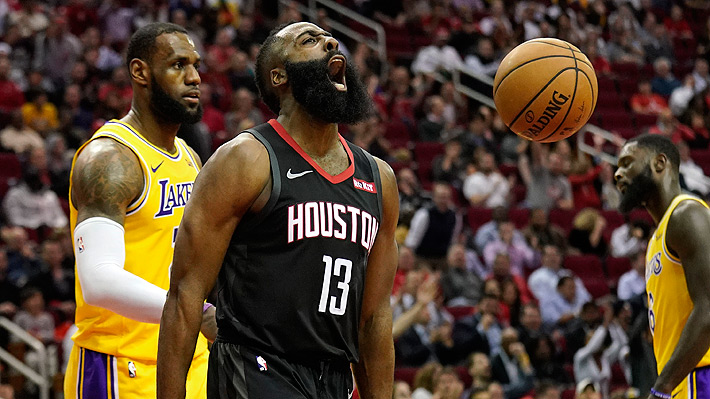 NBA: Los Lakers de LeBron James no pudieron con los Houston Rockets y la inspiración de James Harden