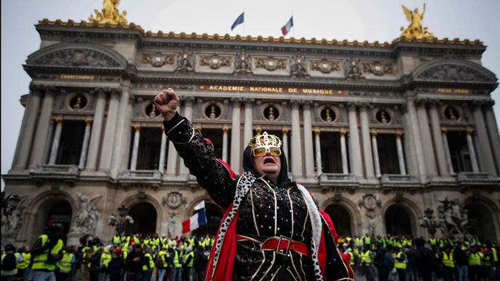 La protesta de los "chalecos amarillos" pierde fuerza en su quinta jornada en Francia