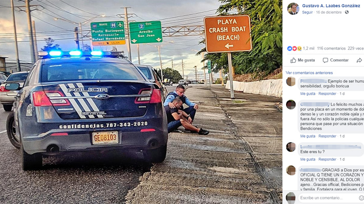 Placa policía Puerto Rico