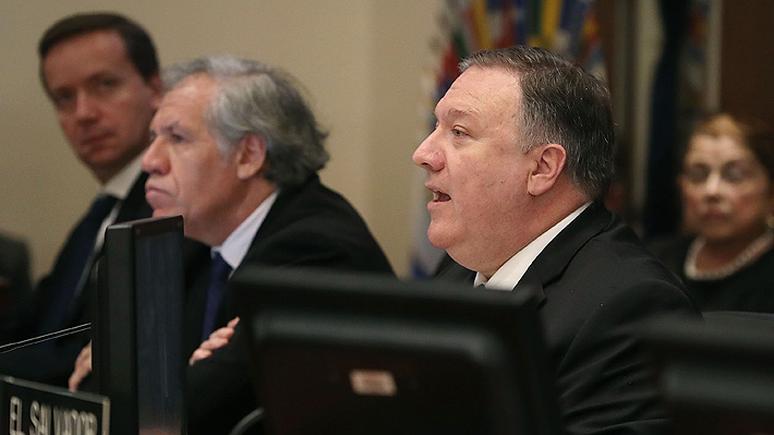 Pompeo pide proteger la "integridad personal" de Guaidó y compromete US$20 millones en ayuda humanitaria a Venezuela