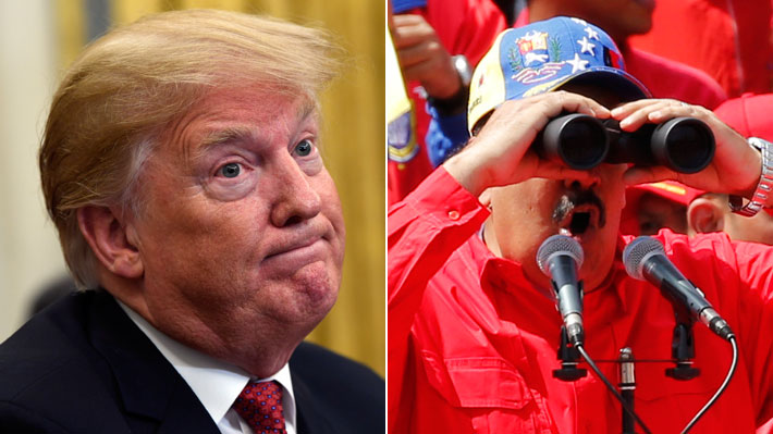 Trump reconoce que enviar militares a Venezuela es "una opción" y que rechazó reunirse con Maduro