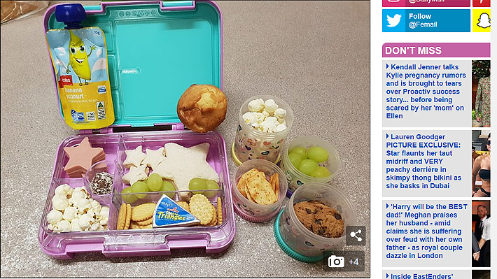 ¿No será mucha comida para una niña de 5 años?: Profesora australiana criticó a una madre por el almuerzo de su hija