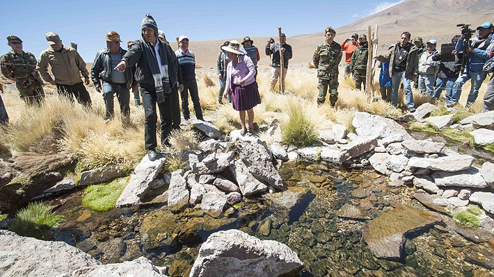 Evo Morales insiste y dice que el caudal del río Silala fluye "artificialmente" hacia Chile