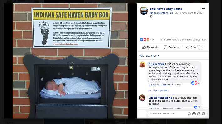 Polémica en Estados Unidos por "buzones para recién nacidos" que instalaron organizaciones en contra del aborto