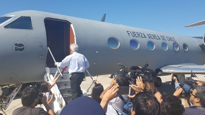 Avión presidencial sufre falla técnica y retrasa viaje de Presidente Piñera a Cúcuta