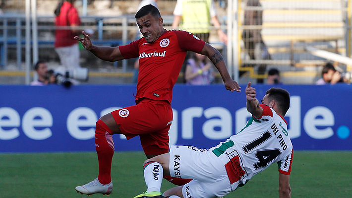 Palestino jugó bien, pero con un error del portero González terminó perdiendo ante Inter de Brasil en la Copa Libertadores