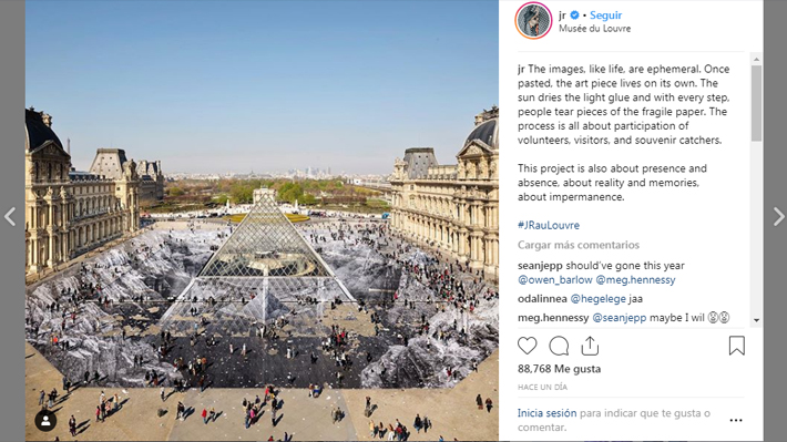 "El secreto de la Gran Pirámide", la ilusión óptica creada en el Louvre es destruida en un día por los visitantes