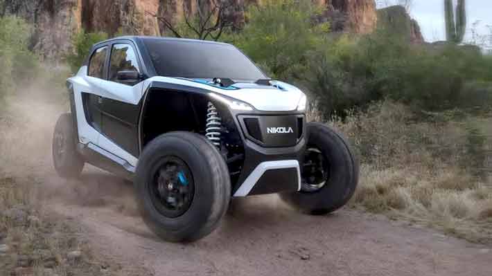 Nikola Motors presenta un poderoso y futurista "buggy" eléctrico con 590 caballos de fuerza