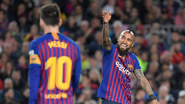 Revisa las mejores postales que dejó el título de liga conseguido por el Barcelona de Arturo Vidal