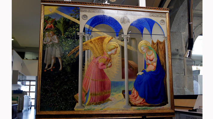 Fotos: Museo del Prado presenta famoso cuadro "La Anunciación" de Fra Angelico tras larga restauración