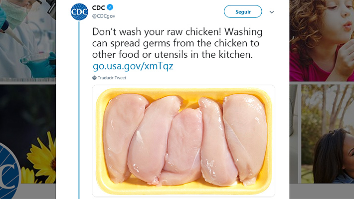 Expertos advierten los peligros de lavar el pollo crudo y recomiendan  formas seguras de manipular el alimento 