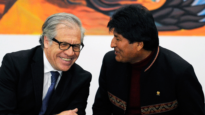 Jefe de la OEA respalda candidatura de Evo Morales: "Sería discriminatorio" que no repostule