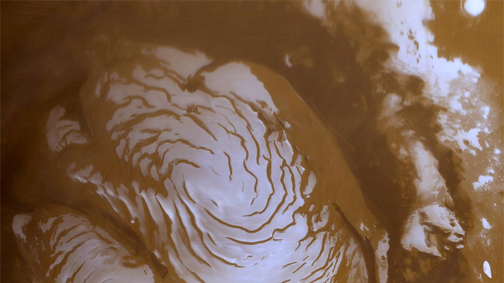 Capas de hielo subterráneo descubiertas en Marte podrían cubrir el planeta con un océano de 1,5 metros de profundidad