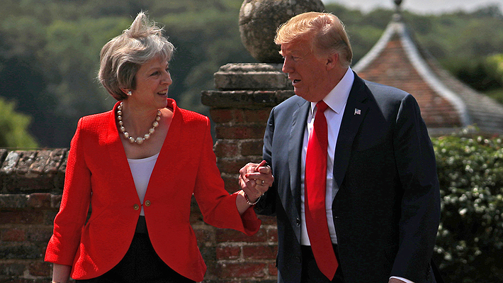 Trump asegura "sentirse mal" por renuncia de Theresa May en Reino Unido