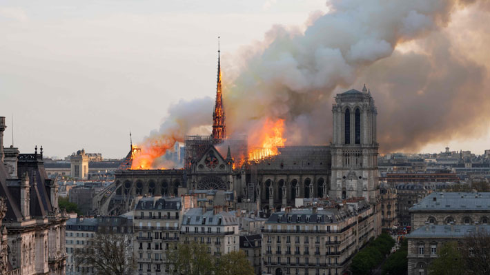 Investigación preliminar sobre incendio en Notre Dame descarta origen criminal