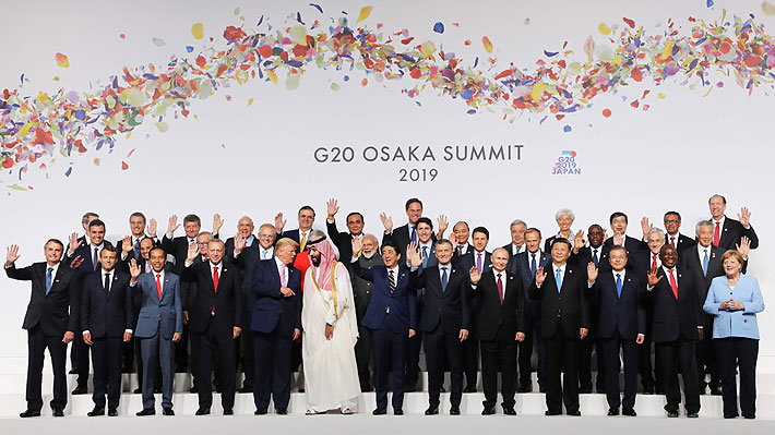 Las reuniones y saludos con líderes mundiales que tuvo Piñera en su primer día en la Cumbre del G20