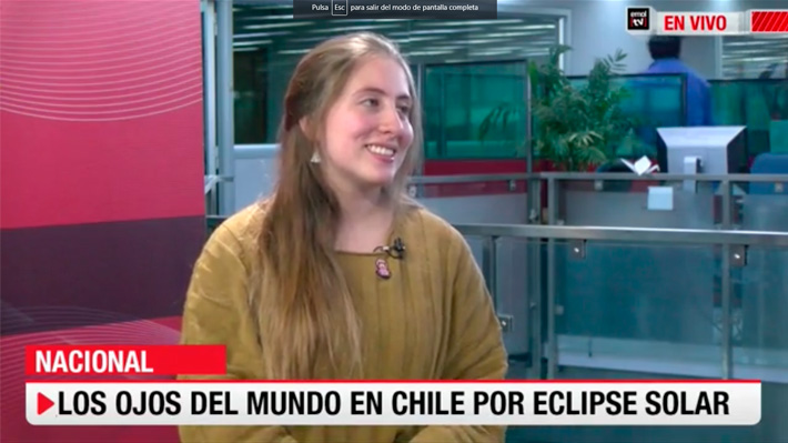 A horas del eclipse total de Sol: Astrónoma nacional proyecta “un espectáculo maravilloso y único" en Chile