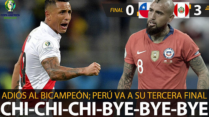 Así lo vio el mundo: "Perú sometió y sorprendió a Chile" y "Adiós al Bicampeón: Chi-chi-chi-bye-bye-bye"