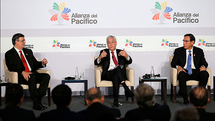 Piñera llama a iniciar una "nueva etapa" en la Alianza del Pacífico y apunta a recuperar el "espíritu fundador" del bloque