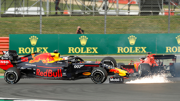 Mira el choque en el que Vettel arruinó a Verstappen en una nueva victoria de Hamilton en el GP de Gran Bretaña