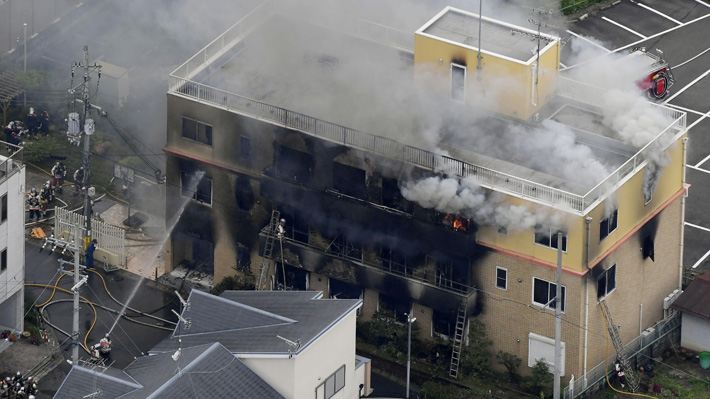 Japón: Policía informa que incendio intencional en estudio de animación deja al menos diez personas fallecidas