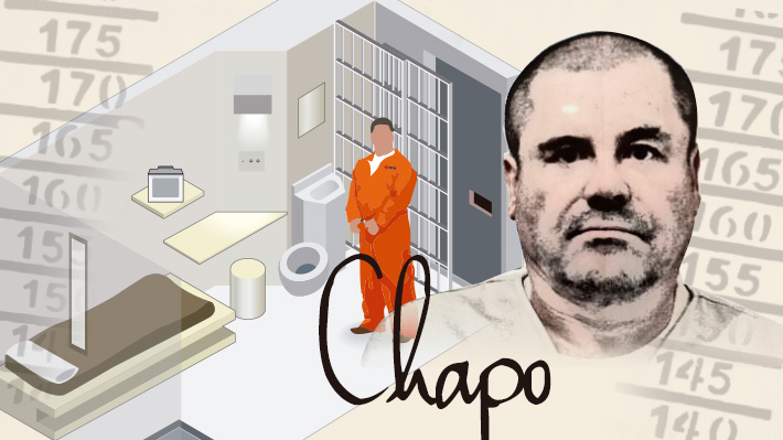 Con 23 horas de encierro en 2,1 x 3,6 metros: Cómo es la celda donde se encuentra "El Chapo" Guzmán