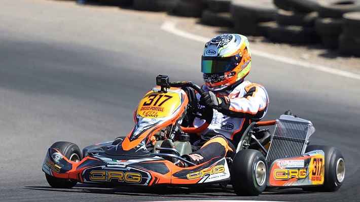 Diego Portell rugió fuerte en Melipilla y se coronó campeón del Torneo Nacional de Karting